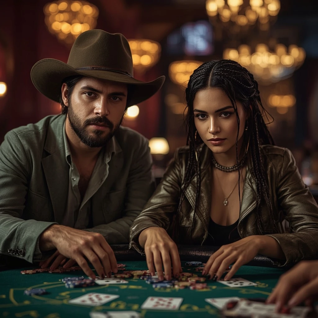 photo of two poker players MALINA CASINO